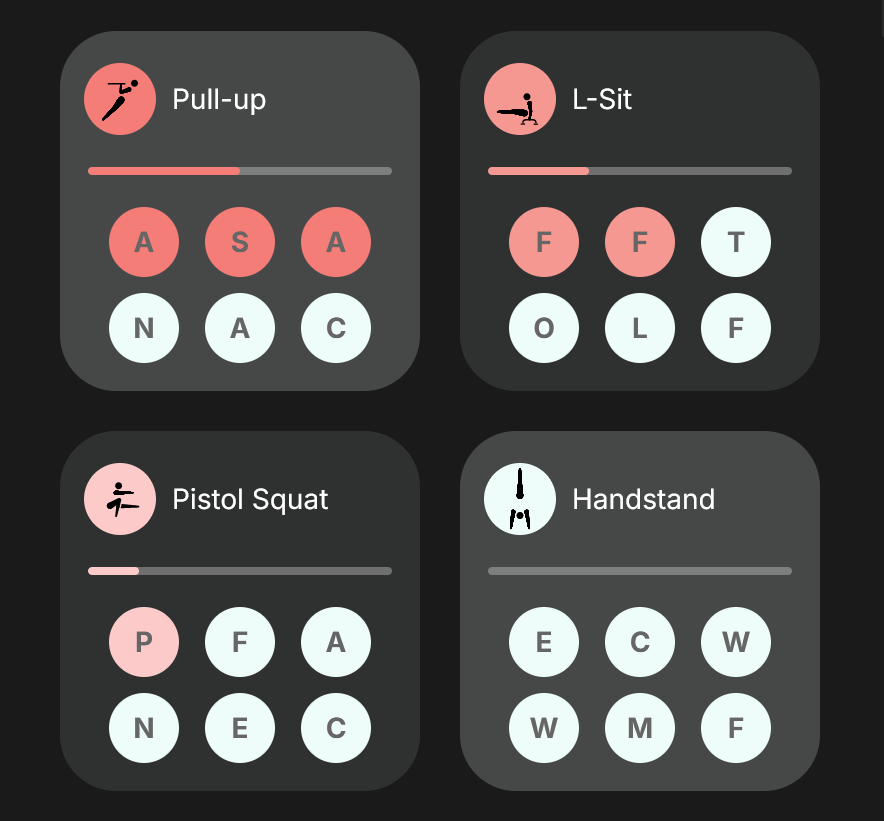 Select skills to prioritize your training