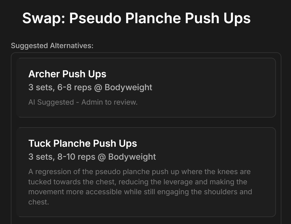Log your workouts
